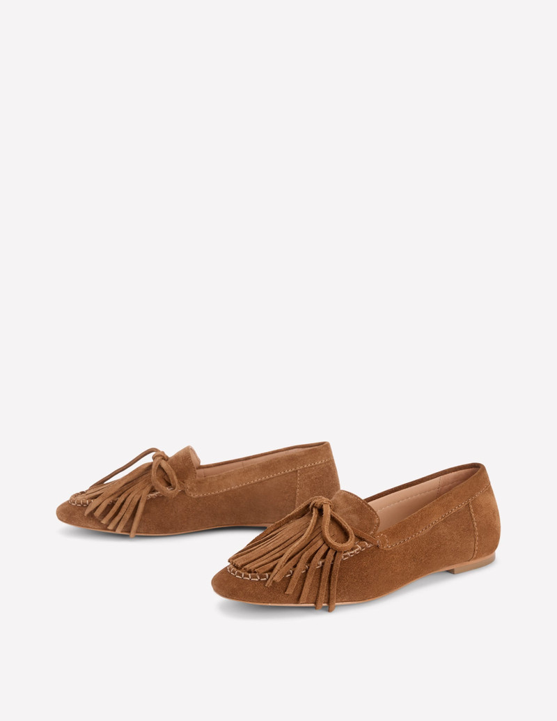 Soft Tassel Deck Shoes-Tan 4