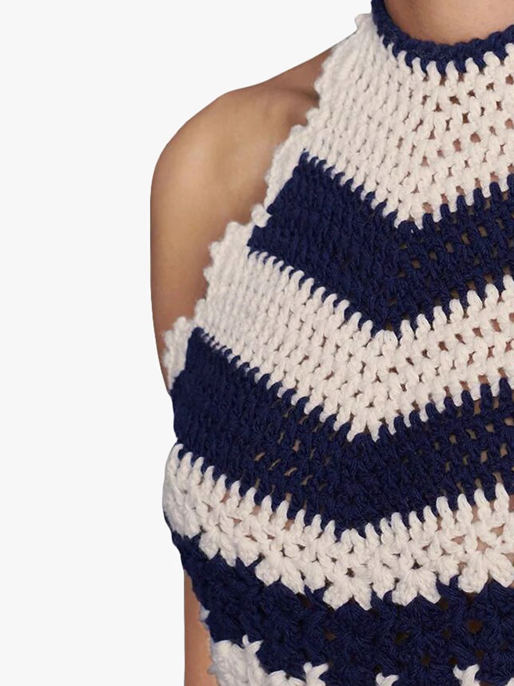 crochet-knit tank top - 5