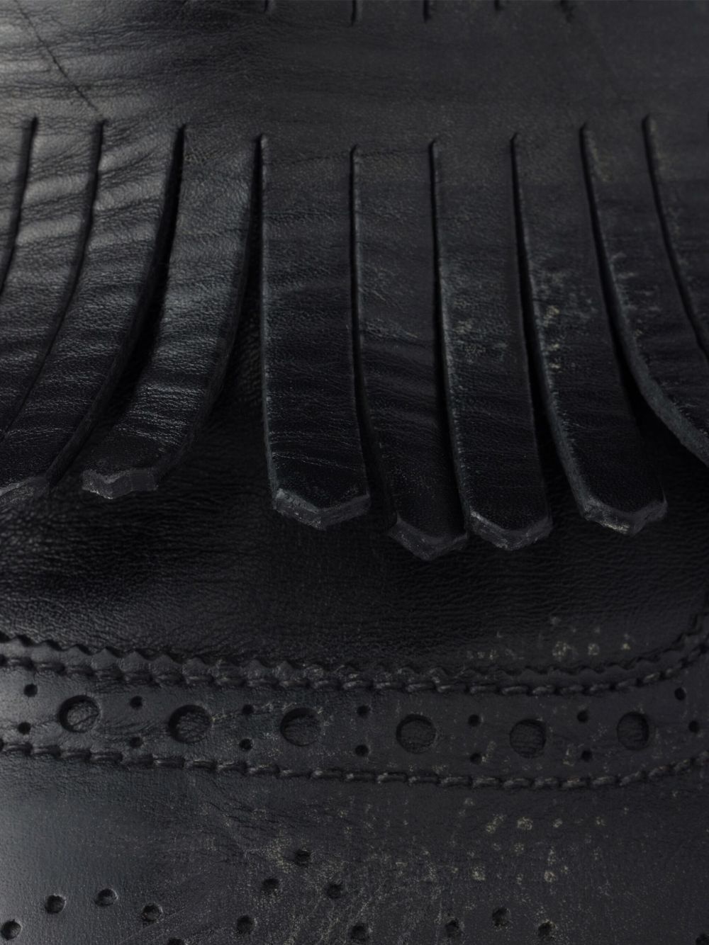 Shuffle fringed leather mules - 5