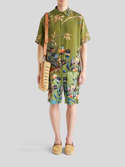 Etro SHORT-SLEEVED LEAFY SILK SHIRT outlook