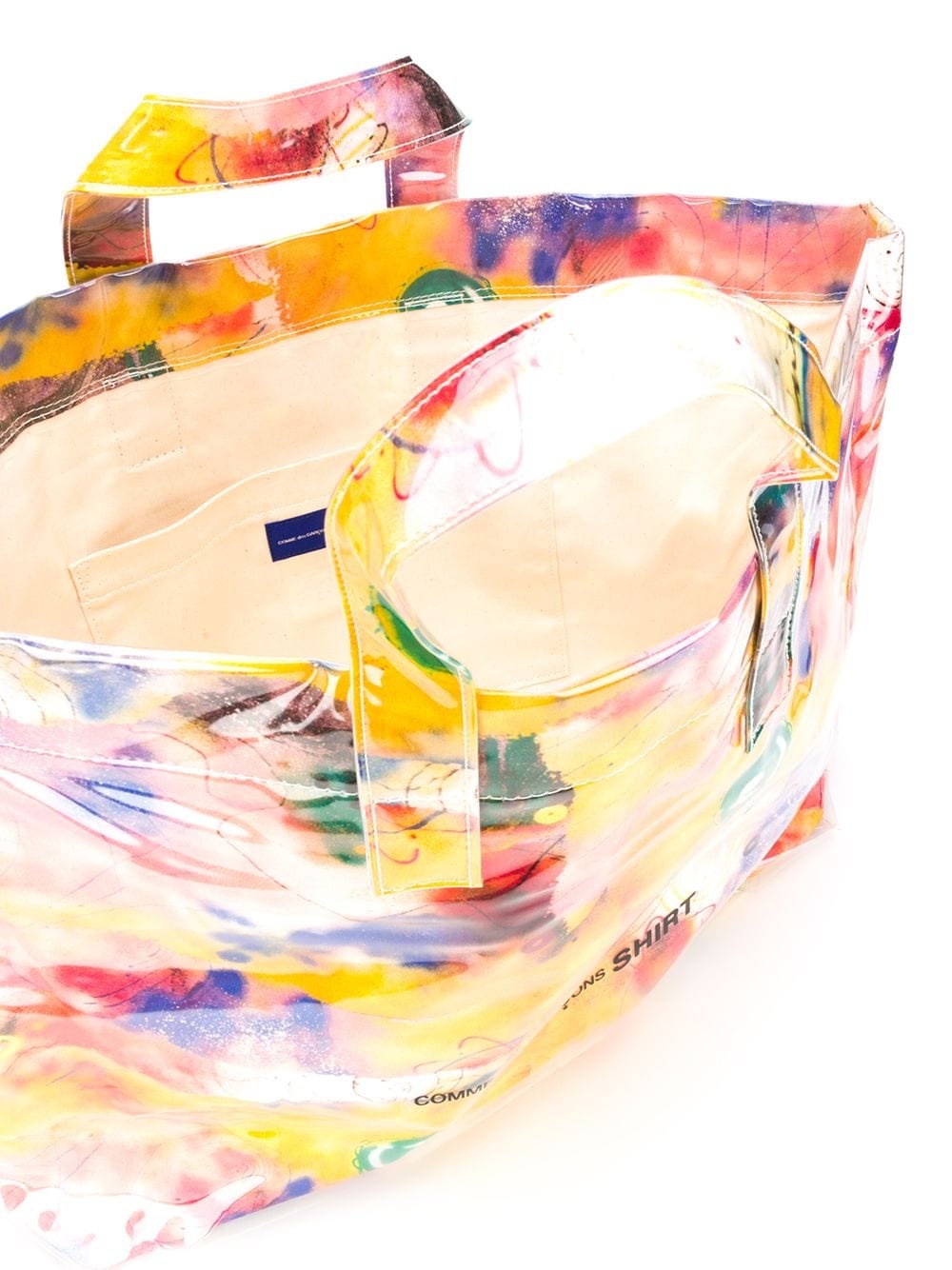 abstract-print tote bag - 5