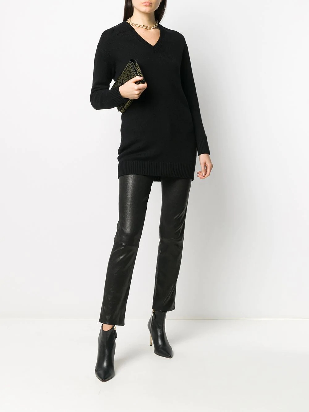 V-neck cashmere jumper - 2