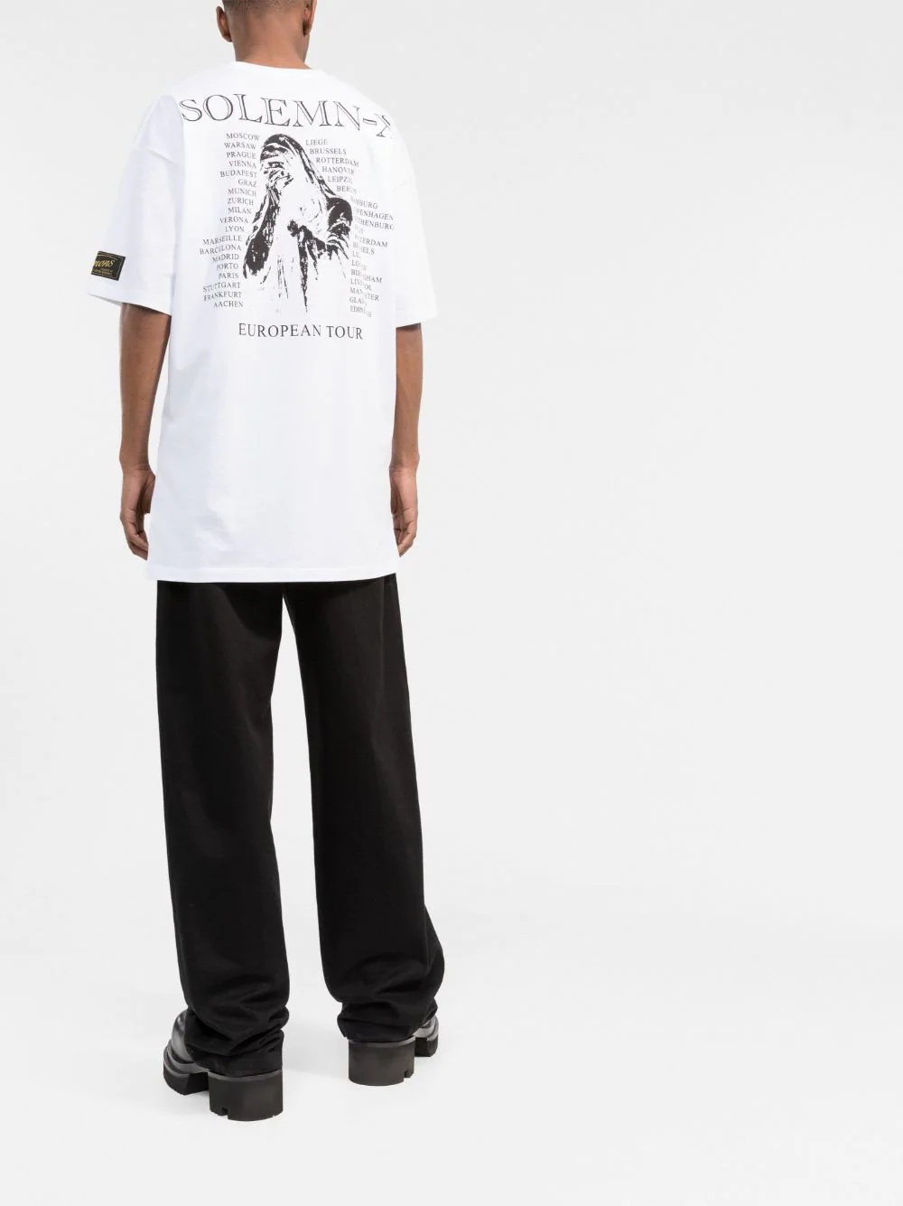 Solemn X oversized graphic-print T-shirt - 4