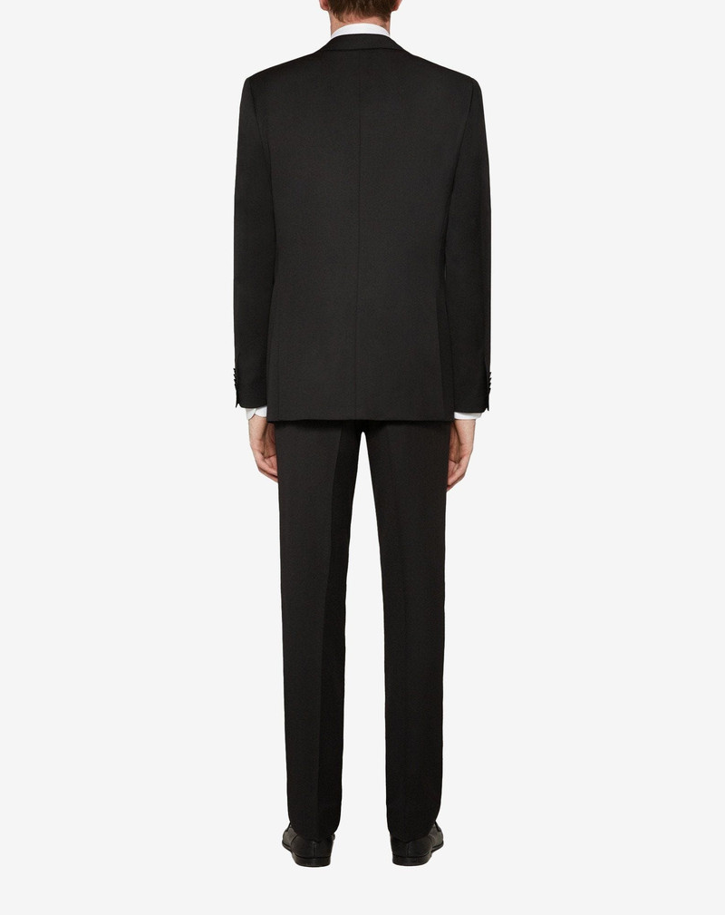 Black lined wool suit 4