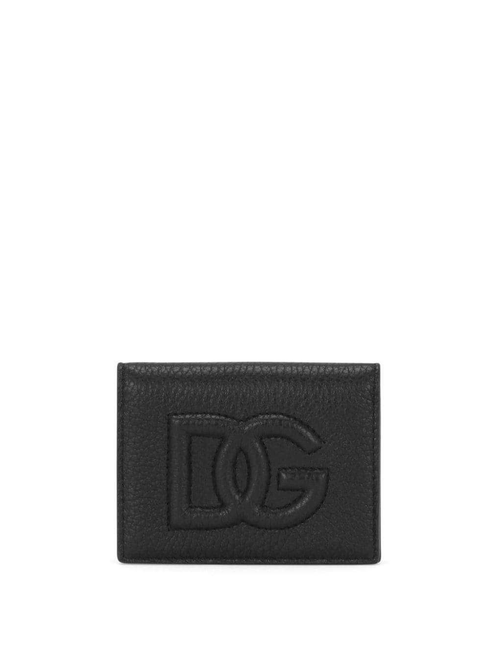 DG logo leather wallet - 1