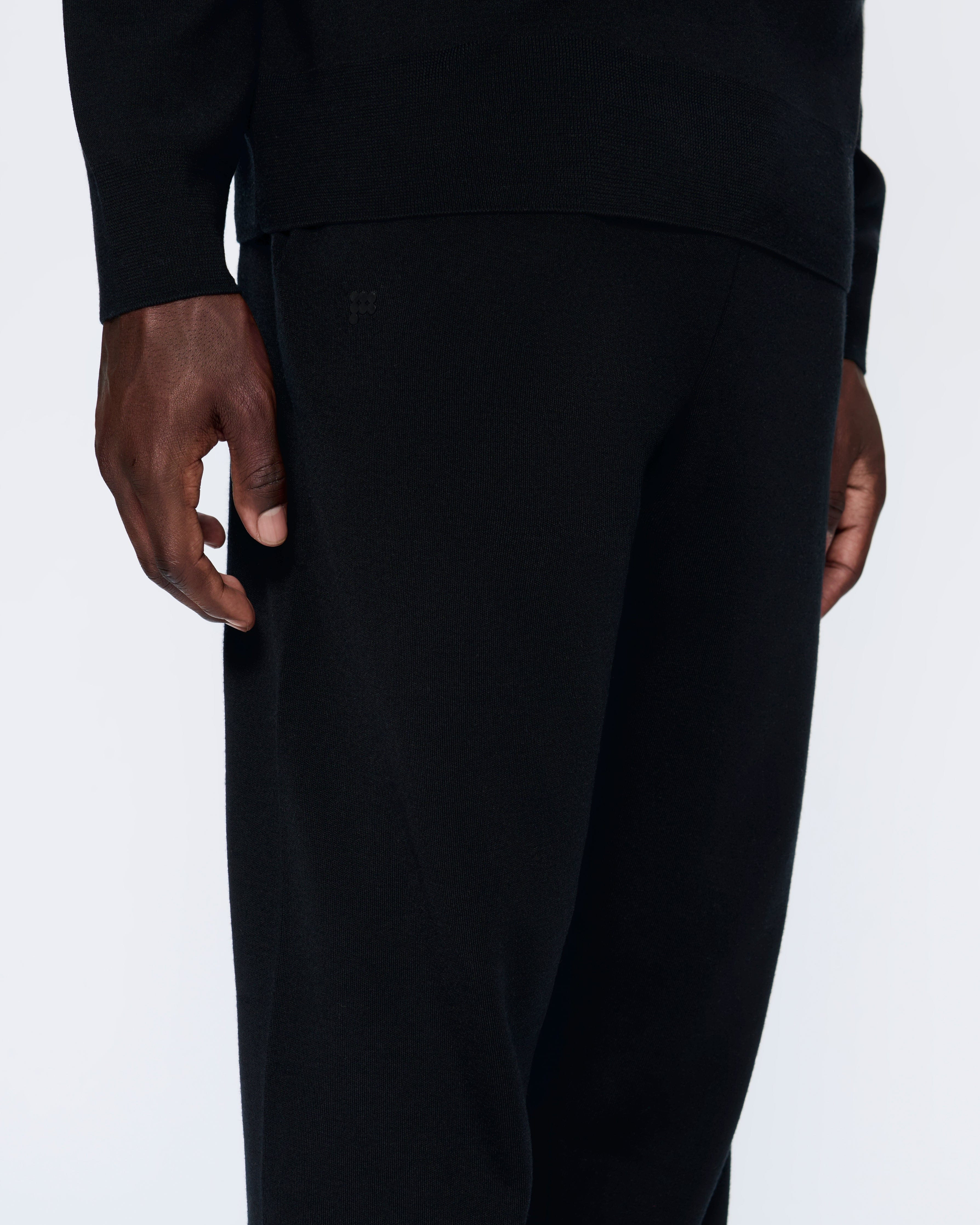 Mens DNA Regenerative Merino Wool Track Pants - Black - 4