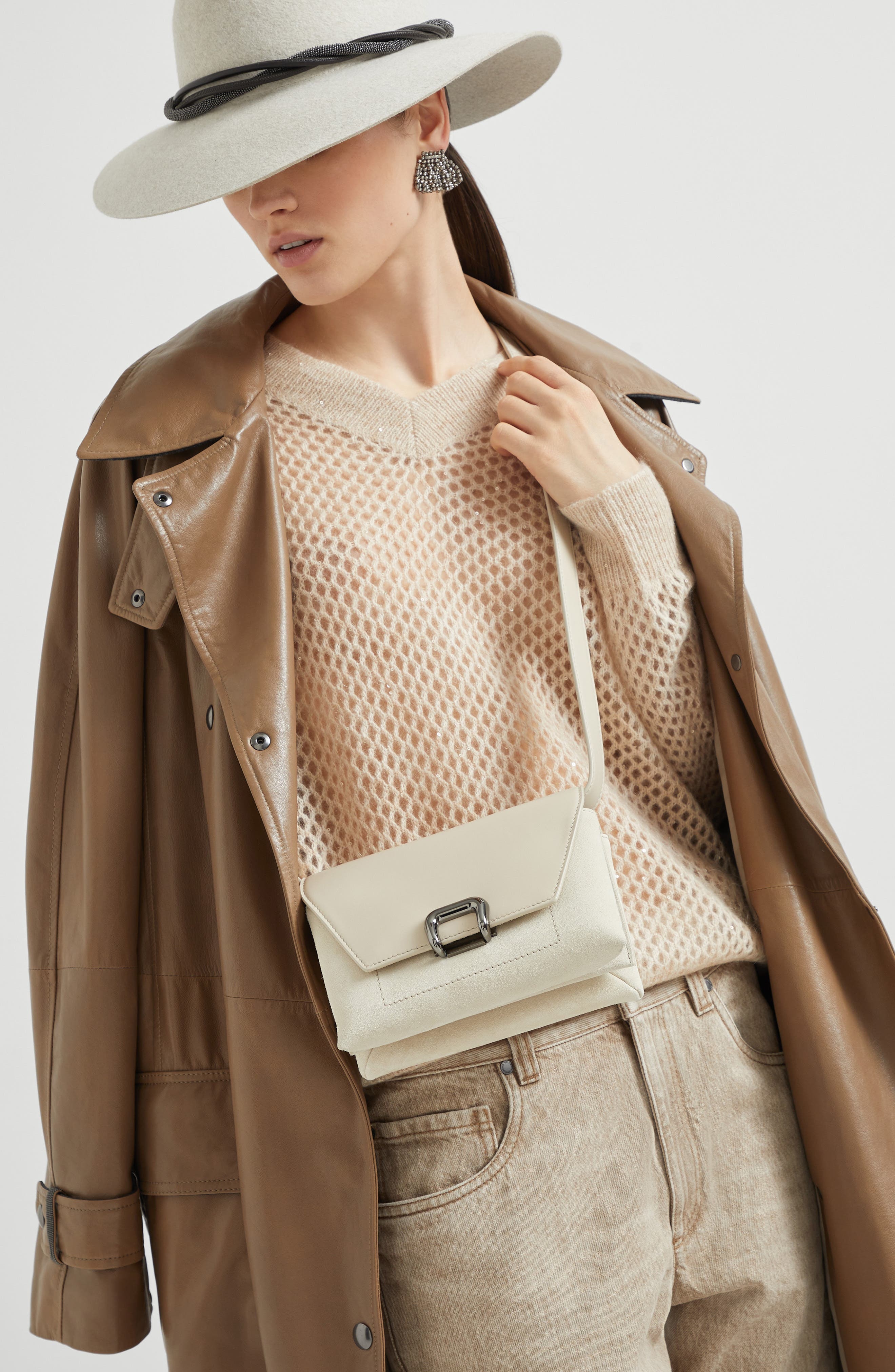 Brunello Cucinelli Sartorial small bag in Ivory at Nordstrom - 5