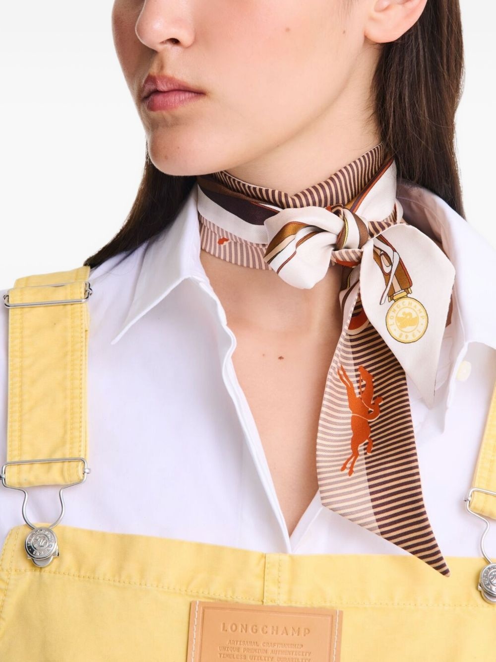 A Toute Allure patterned silk scarf - 2