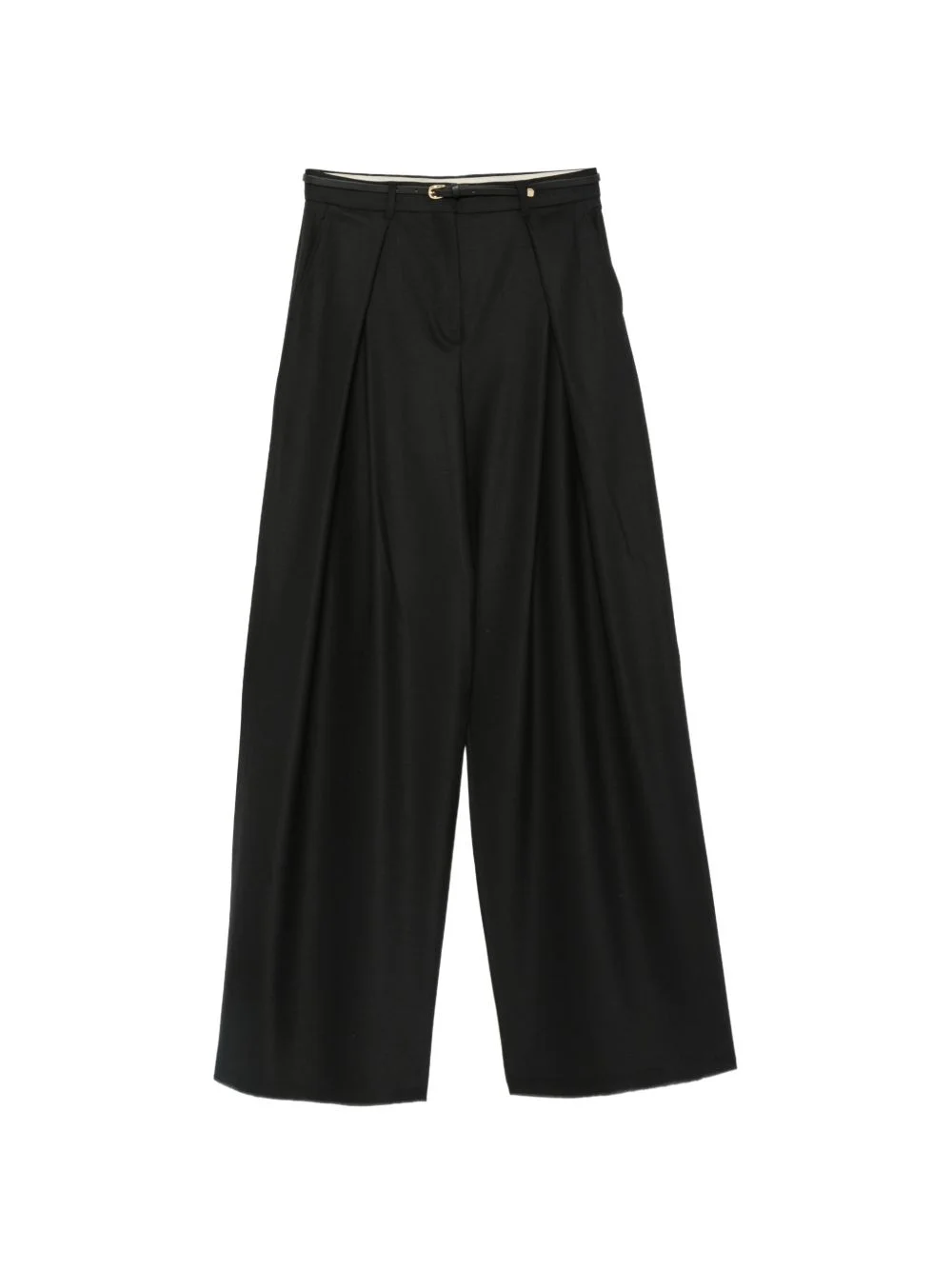 pleated wide-leg trousers - 1