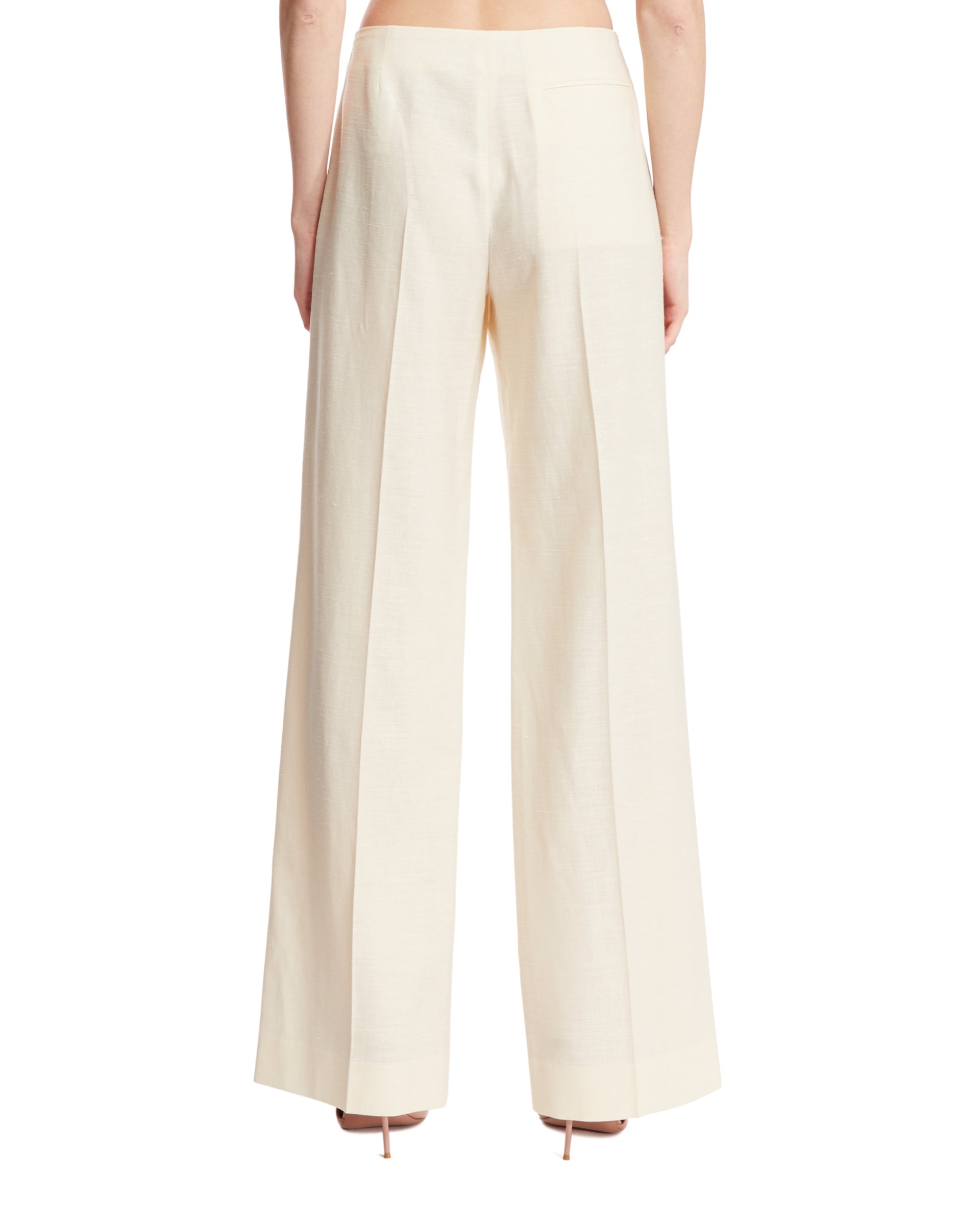 White Foulard Trousers - 3