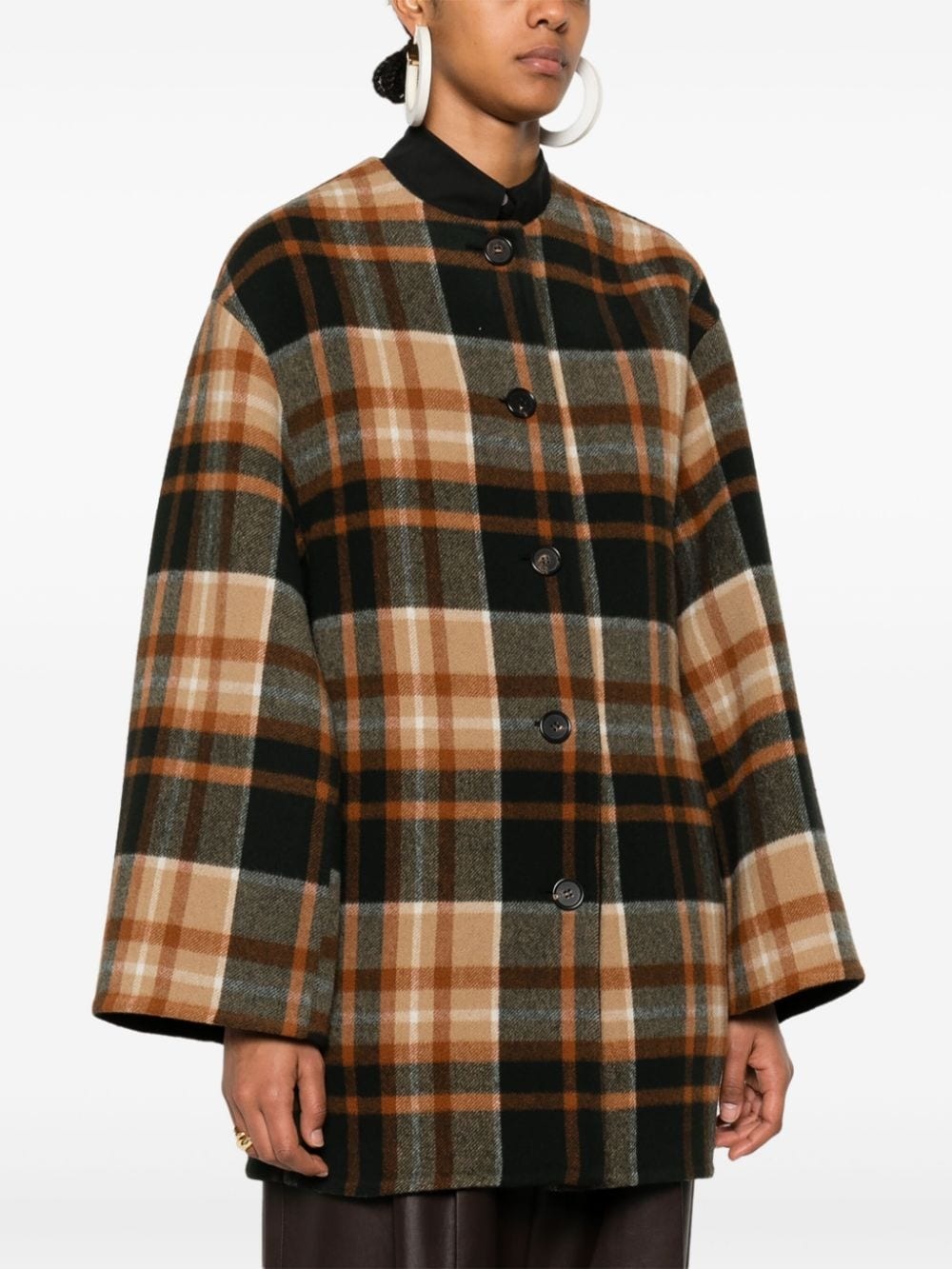 checked coat - 3