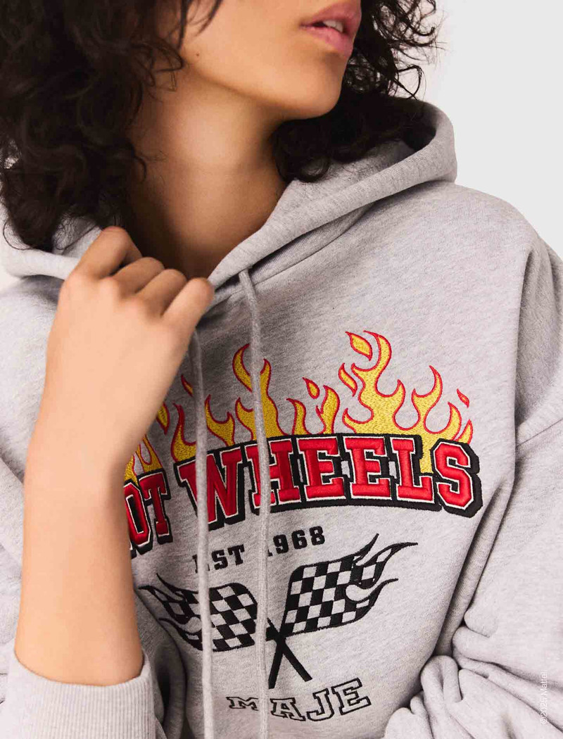 Embroidered logo cropped sweatshirt 7