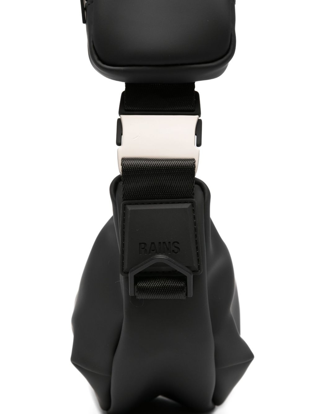 curved zip-fastening shoulder bag - 3
