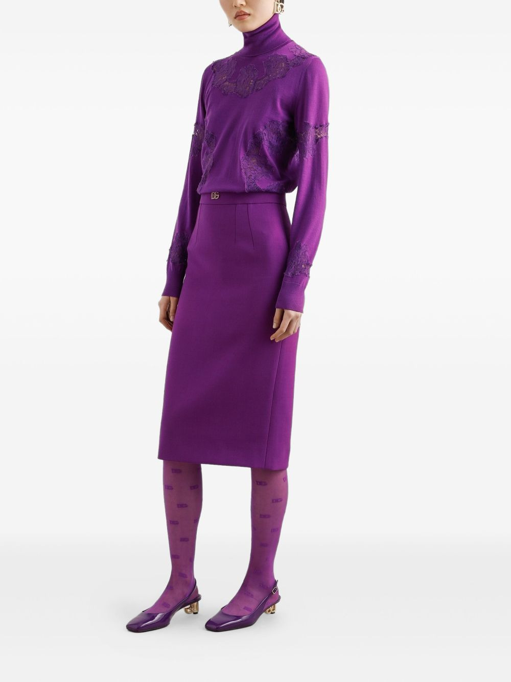 wool midi skirt - 2