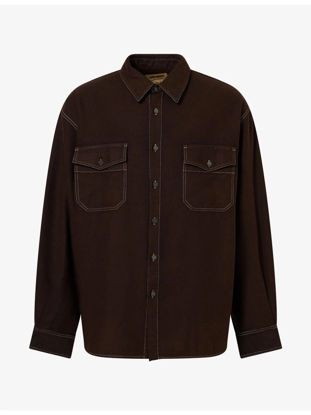 Tavis Flap-Pockets Wool-Blend Shirt - 1