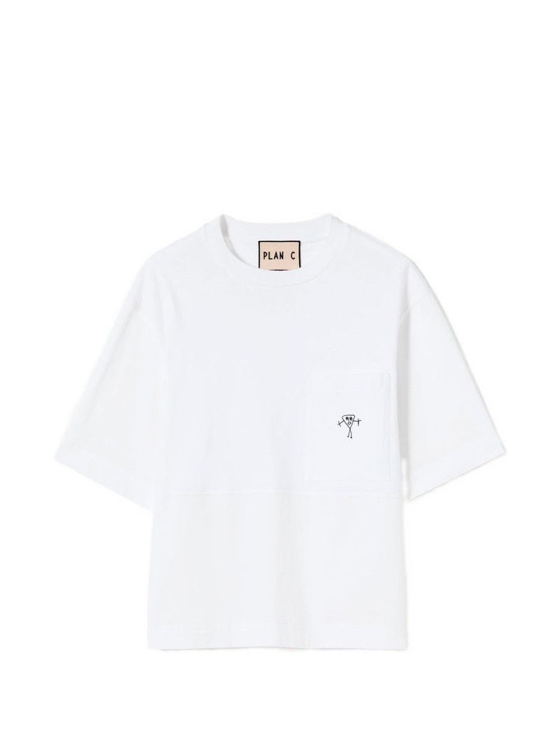 graphic-pocket T-shirt 1
