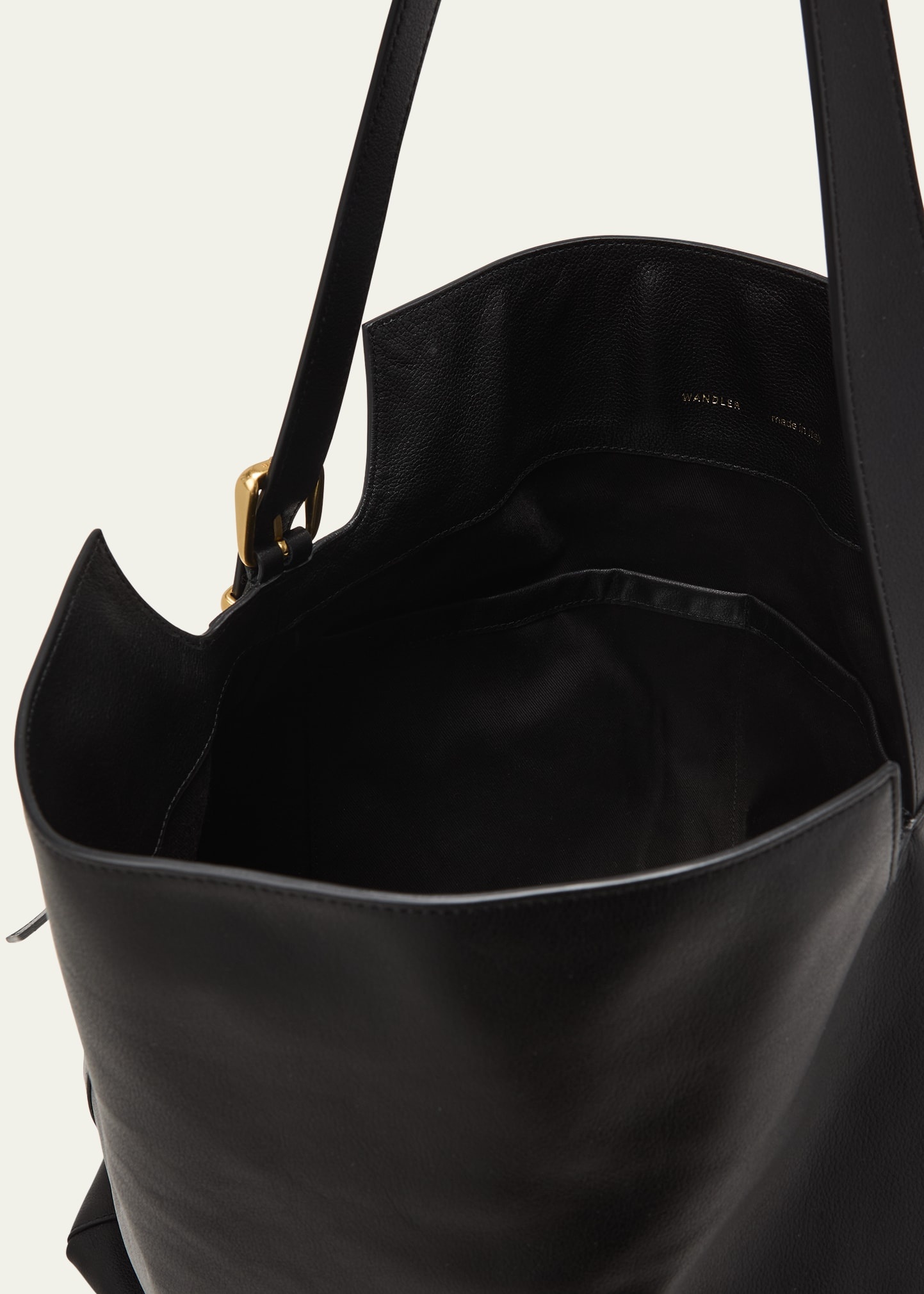 Marli Fold-Over Flap Leather Tote Bag - 4