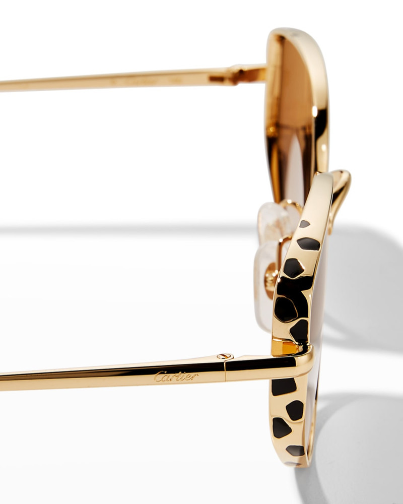 Panthere Metal Cat-Eye Sunglasses 5