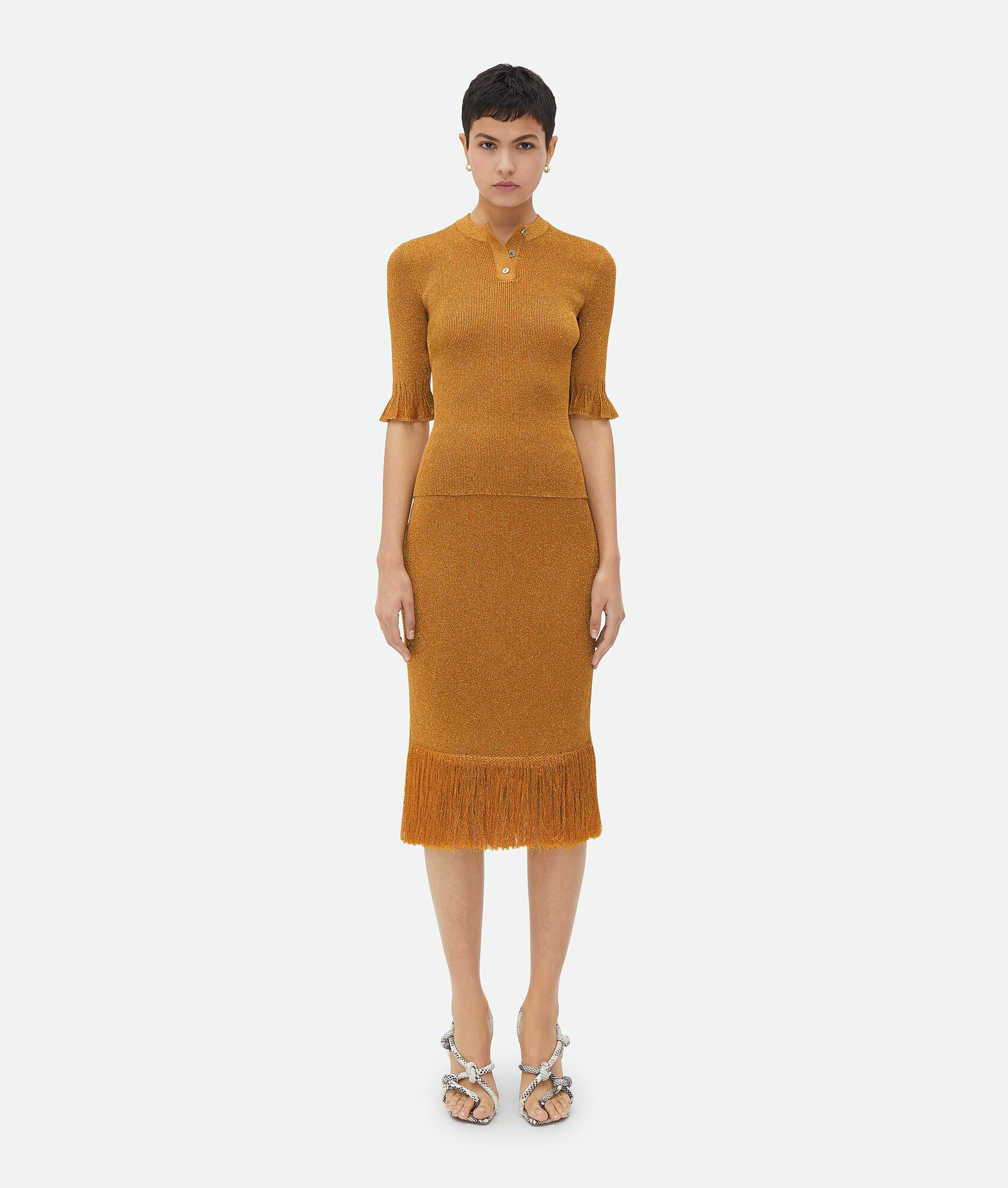 Lurex Ribbed Jumper - 1