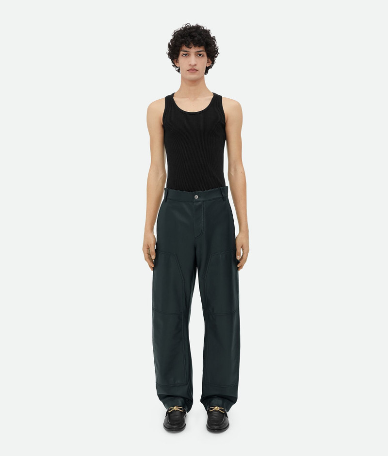 Leather Cargo Trousers - 1