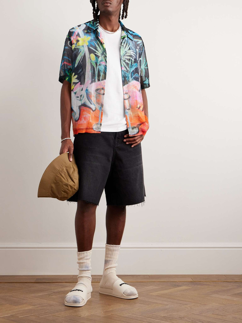 Palm Angels Three-Pack Slim-Fit Logo-Appliquéd Cotton-Jersey T-Shirts outlook