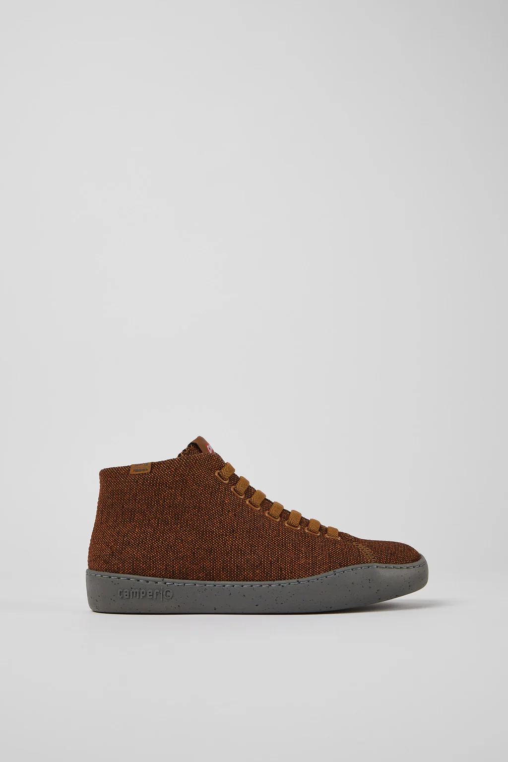 Peu Touring Brown and black recycled wool sneakers for women - 1
