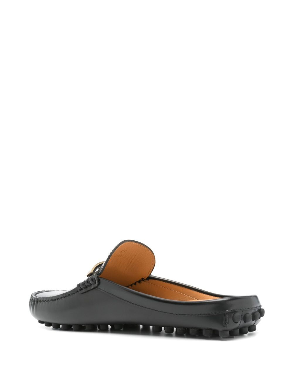 Tod's Women Branded Metal Bar Leather Gommino Mules - 3