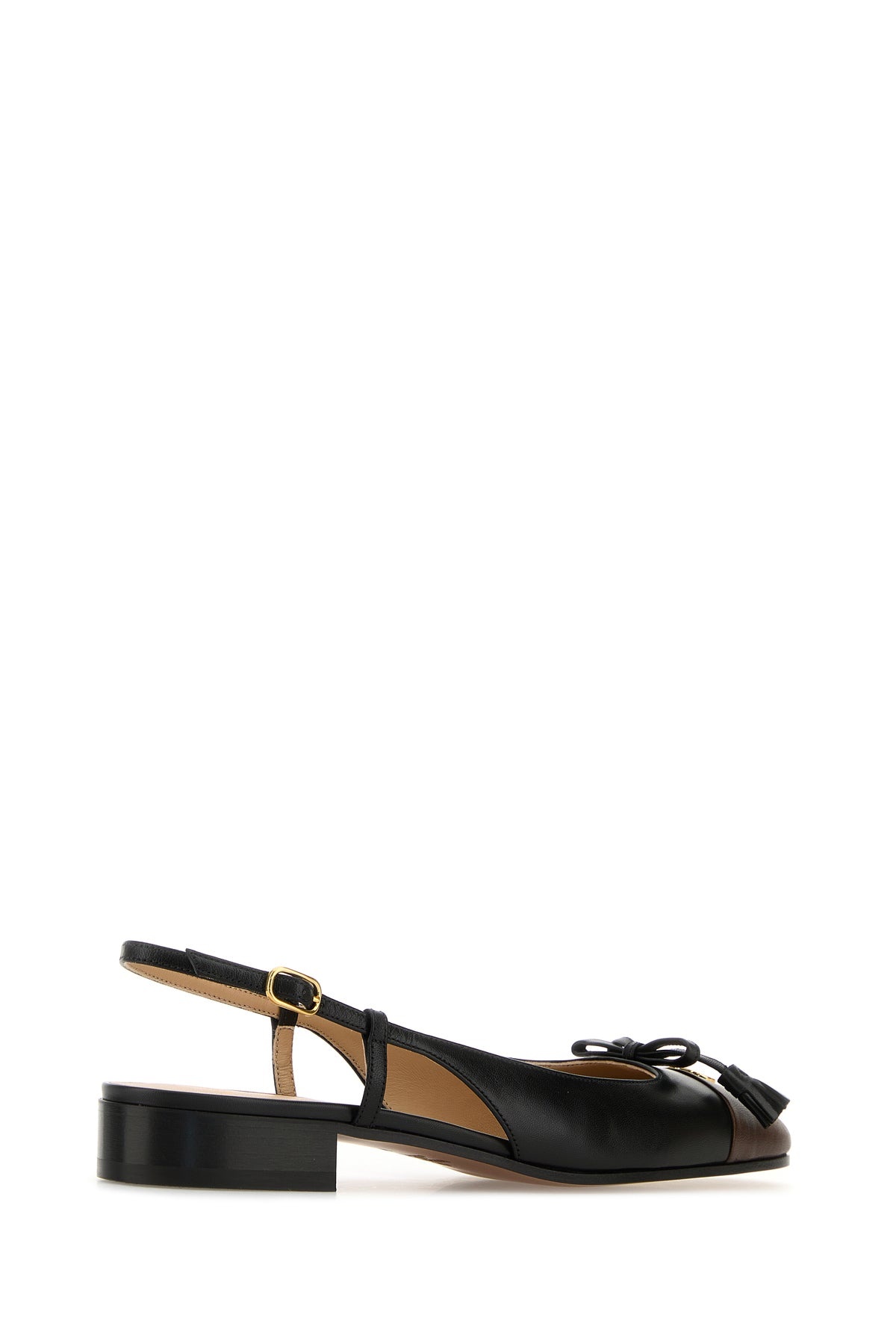 Two-tone leather Valet Du Roe ballerinas - 3