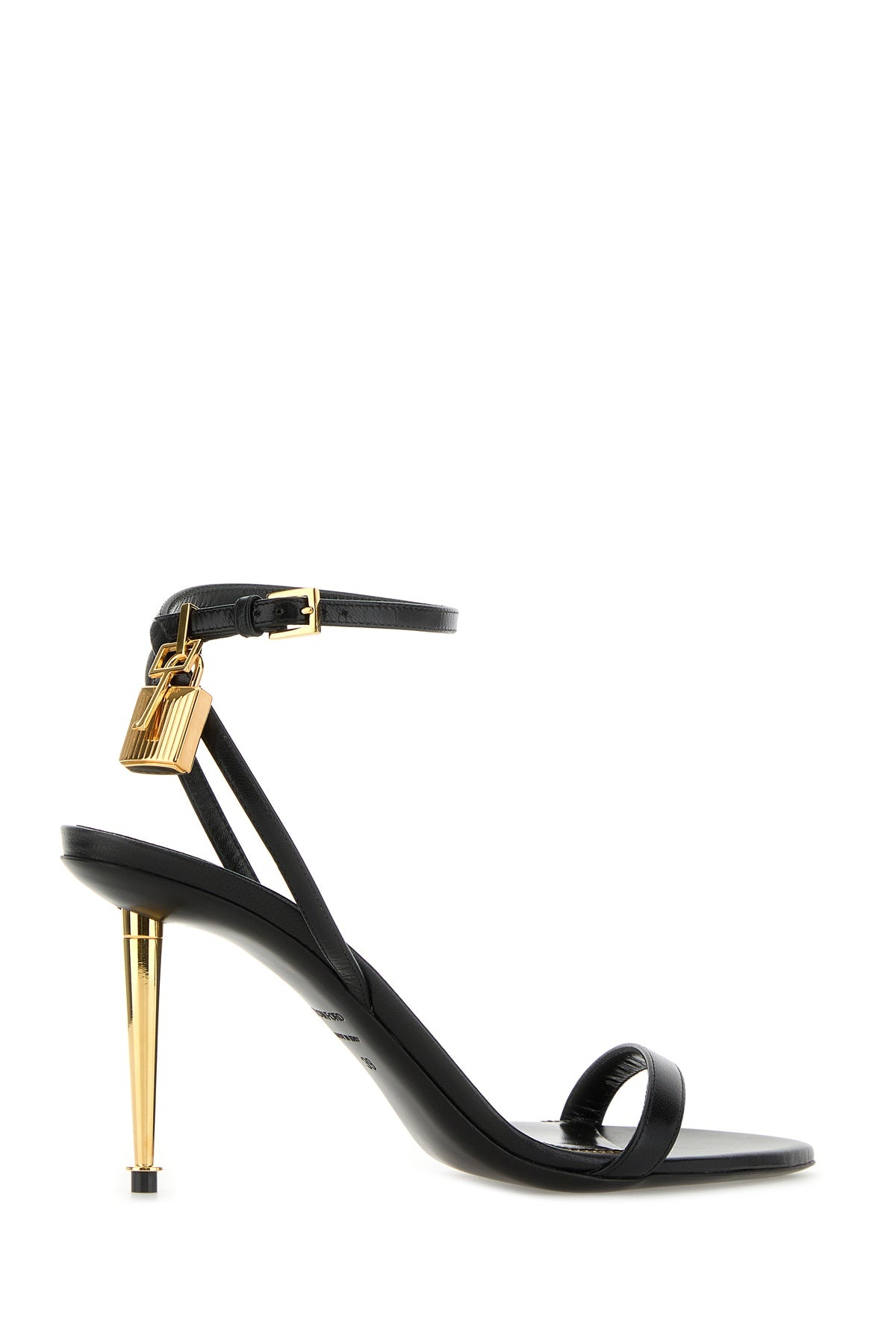 Black leather sandals - 3