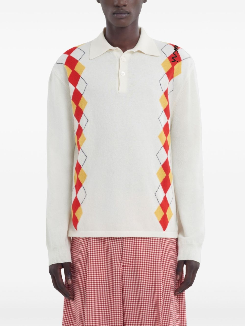 argyle polo shirt - 3