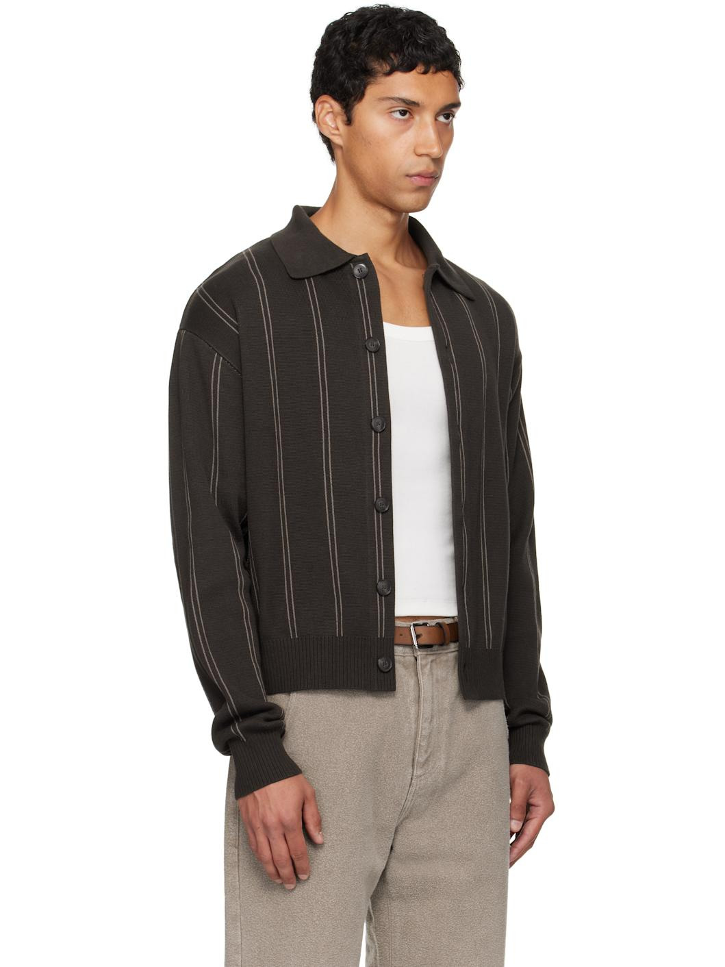 Brown Formal Cardigan - 2