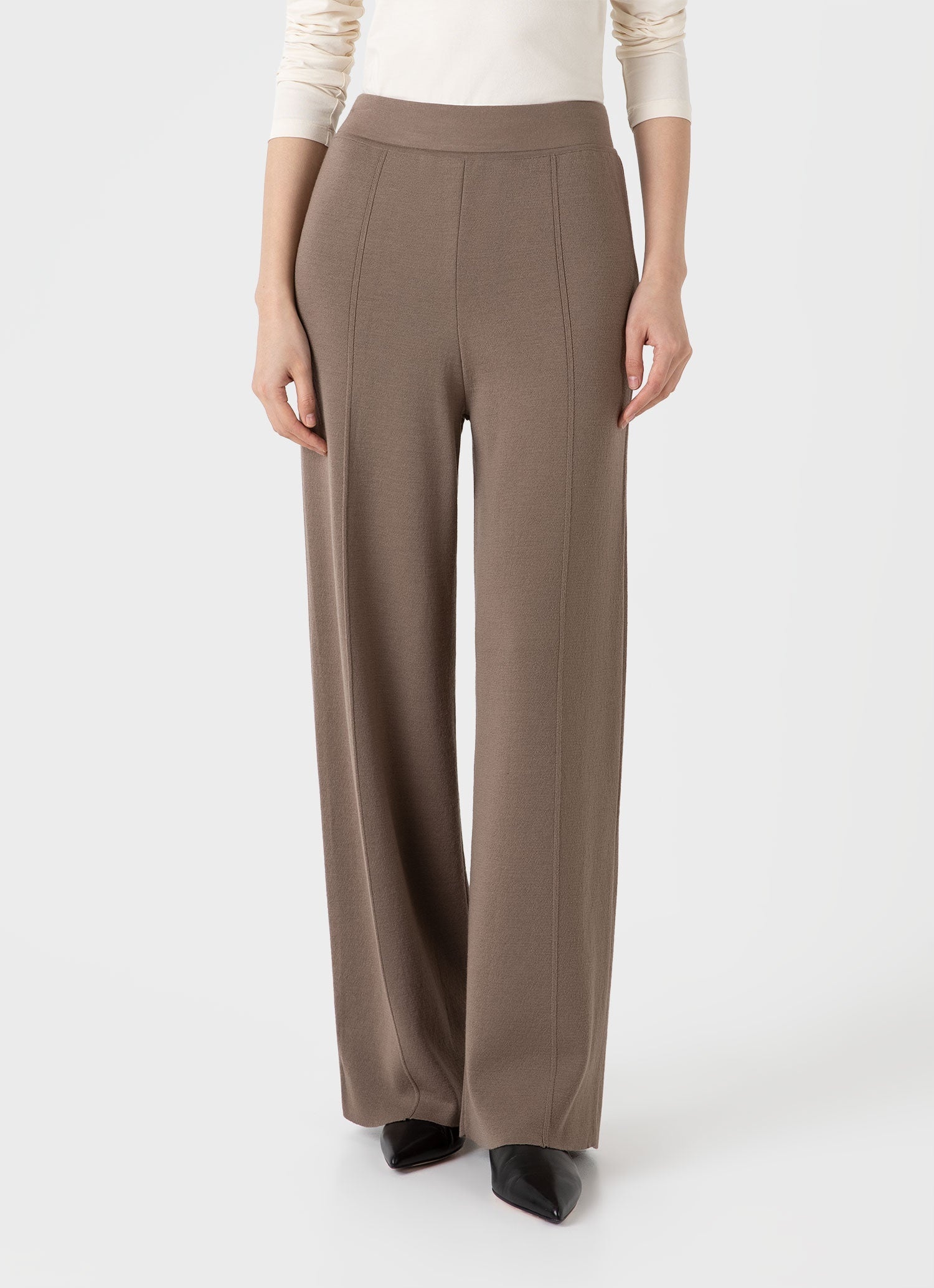 Merino Milano Knit Trouser - 2