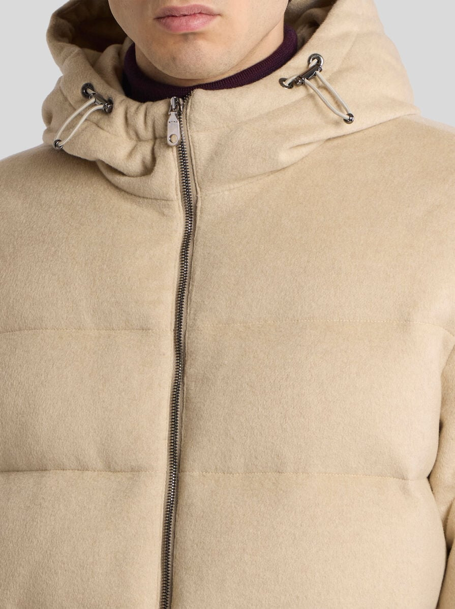 HOODED CASHMERE DOWN JACKET - 2