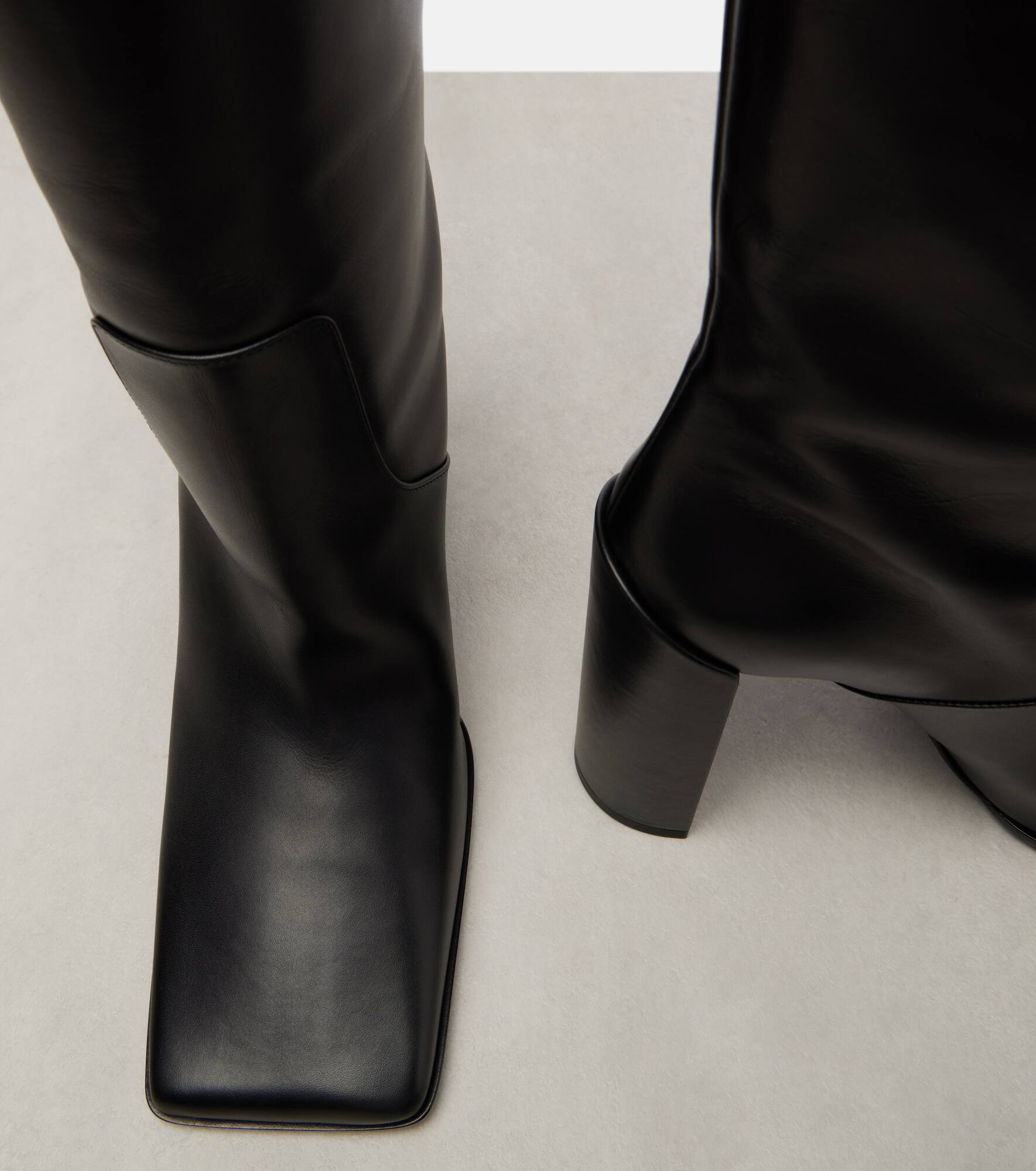 90 leather over-the-knee boots - 5