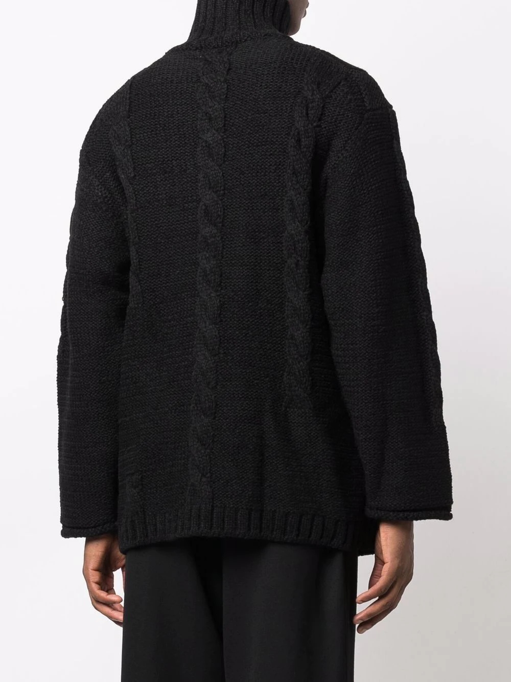 zip-up wool jumper - 4