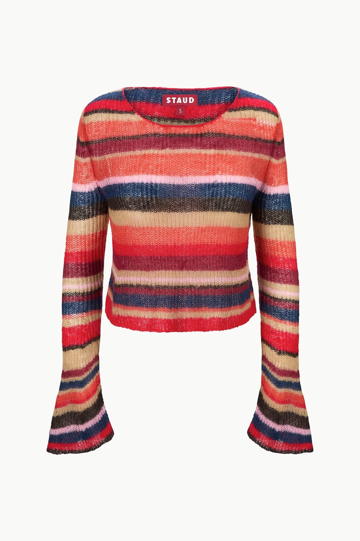 STAUD PARKER SWEATER AUTUMNAL FADED STRIPE - 1