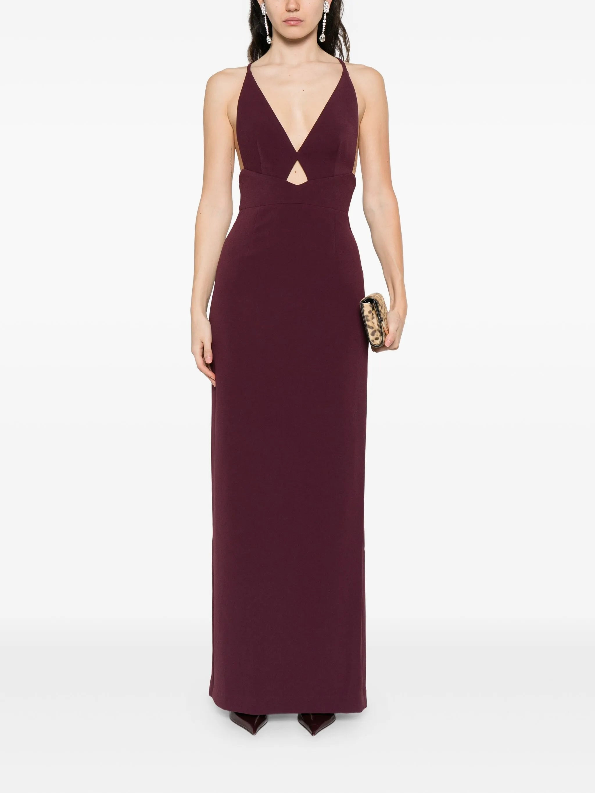 Solace London Cross-back Maxi Dress - 5