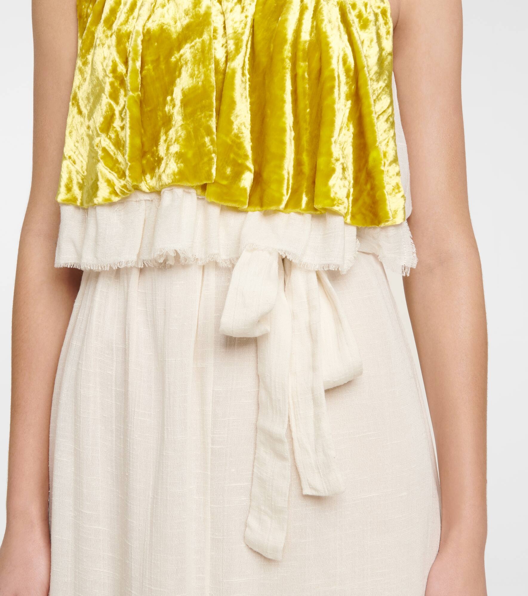 Silk-toile midi dress - 5