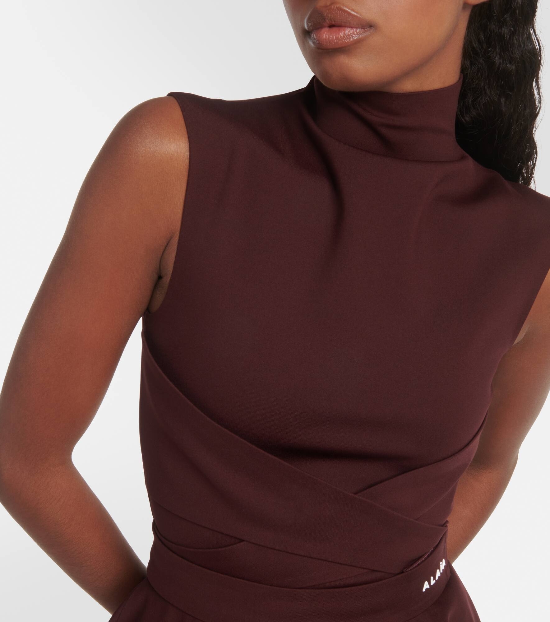 Mockneck jersey dress - 4