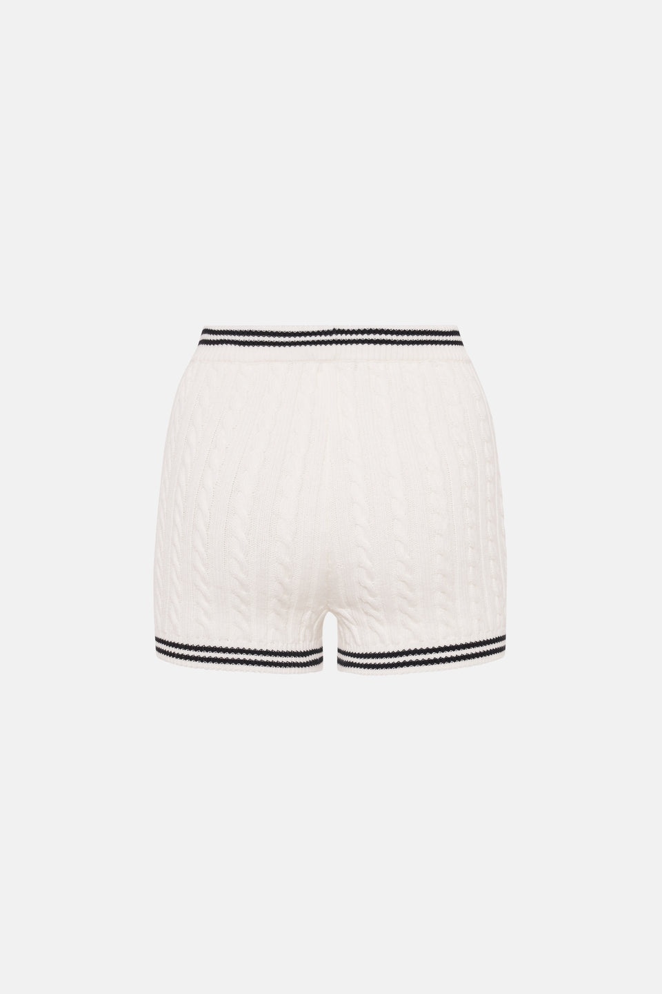 COTTON BLEND KNITTED SHORTS - 2