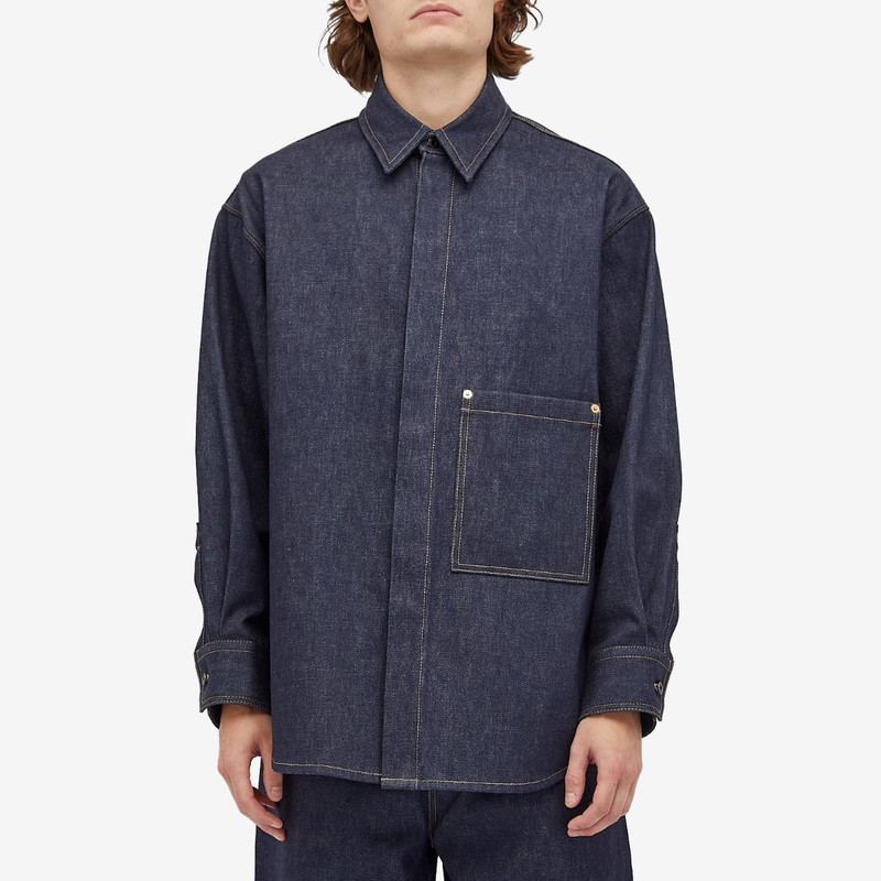 Valentino Valentino Raw Denim Overshirt outlook