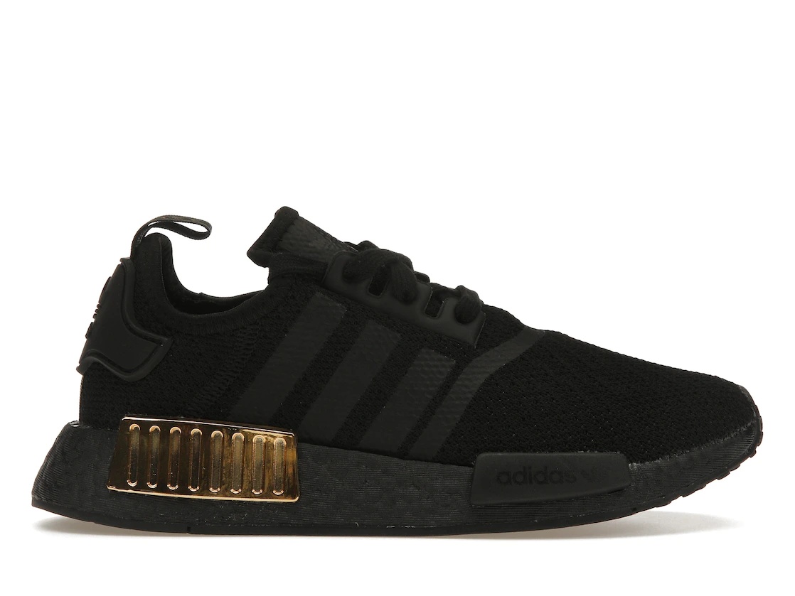 adidas NMD R1 Triple Black Gold Metallic (W) - 1