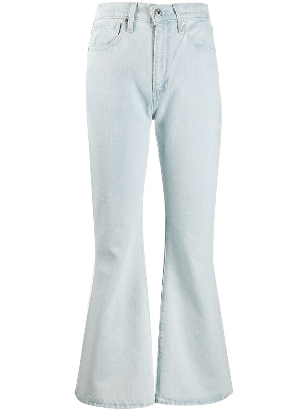 flared mid-rise jeans - 1