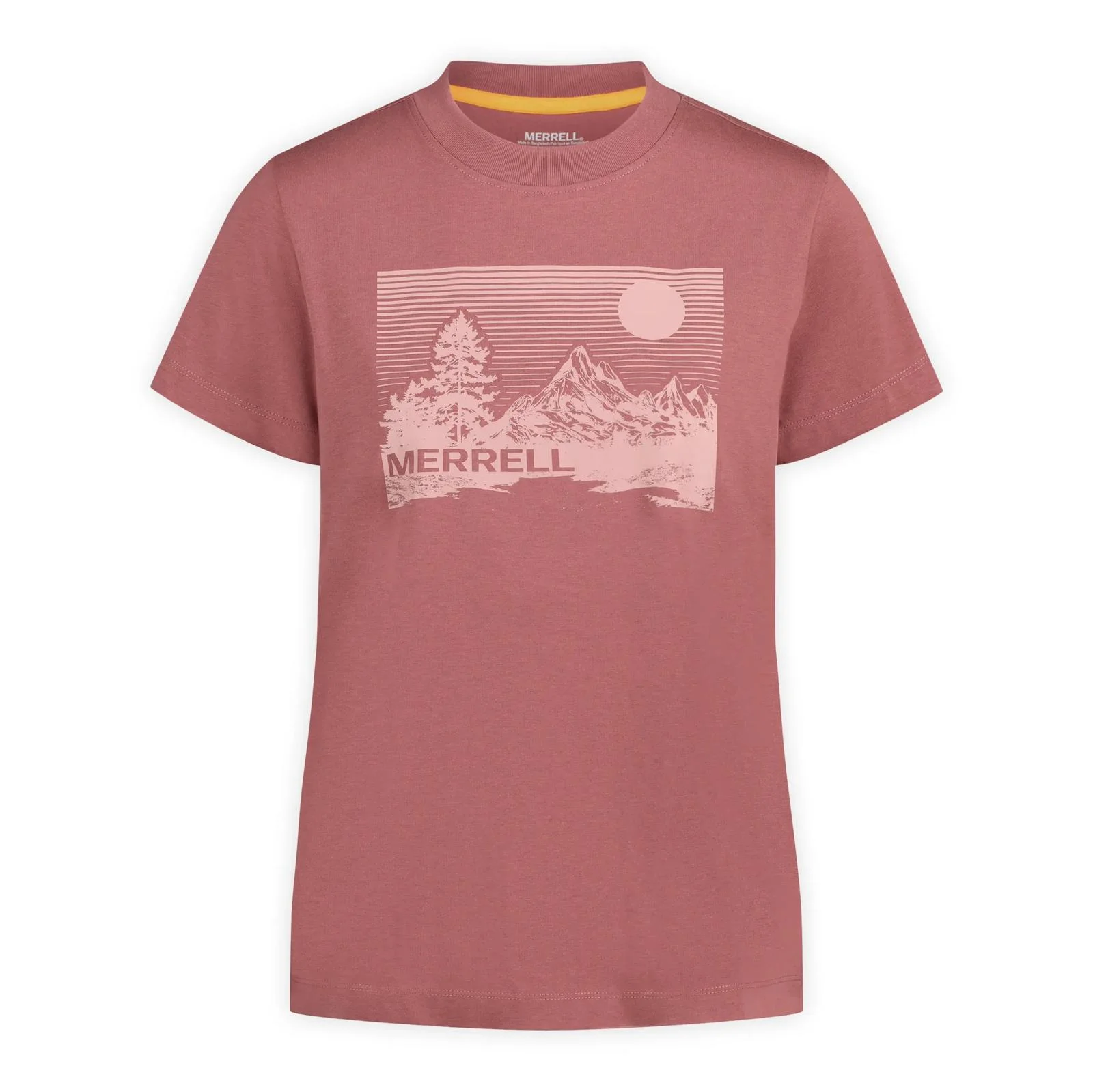 Women's Stripe Landscape Graphic Crew Tee - 1