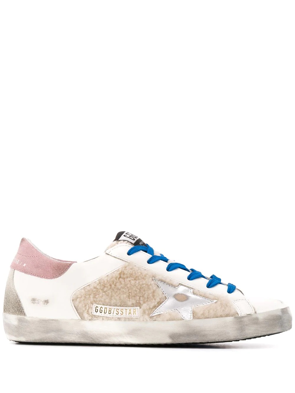 multi-panel design low-top sneakers - 1