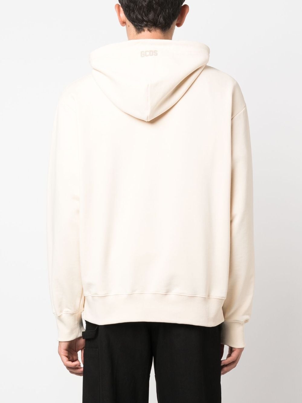 logo-detail drawstring hoodie - 4