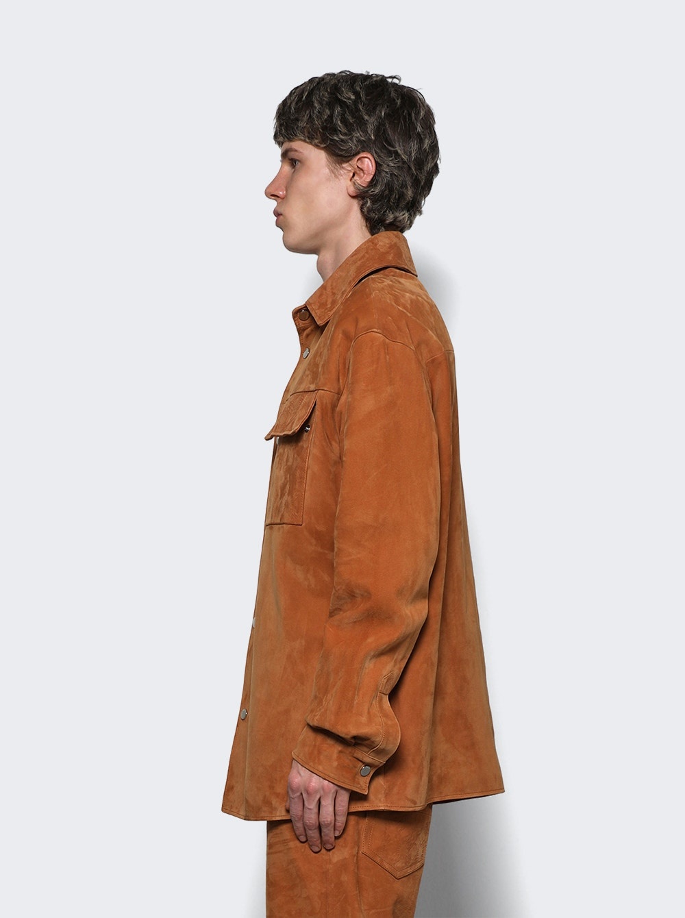 Quad Suede Overshirt Golden Coast - 4