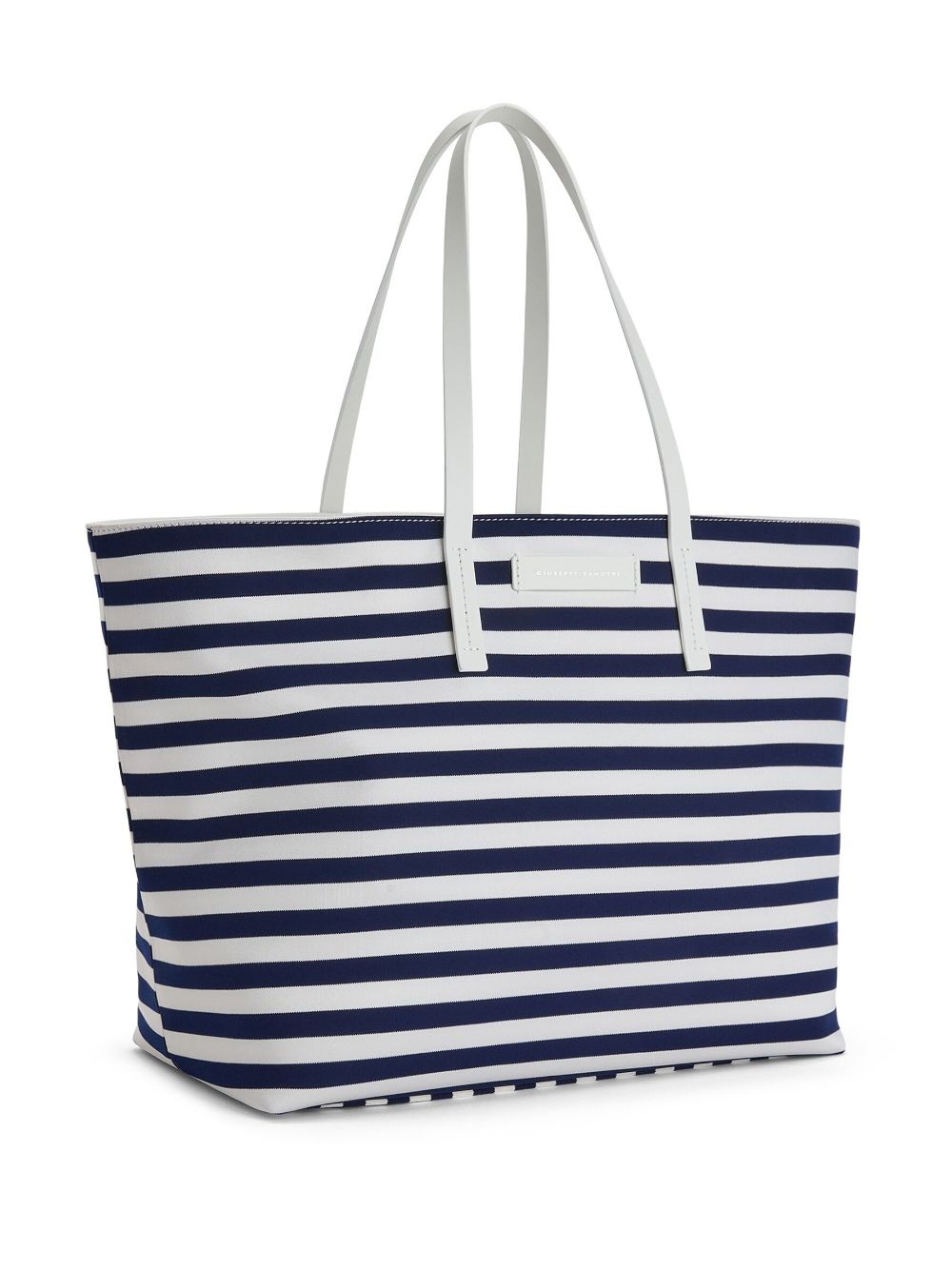 Nilde striped canvas tote bag - 3