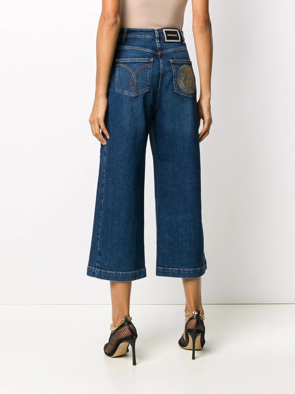 Medusa denim culottes - 4