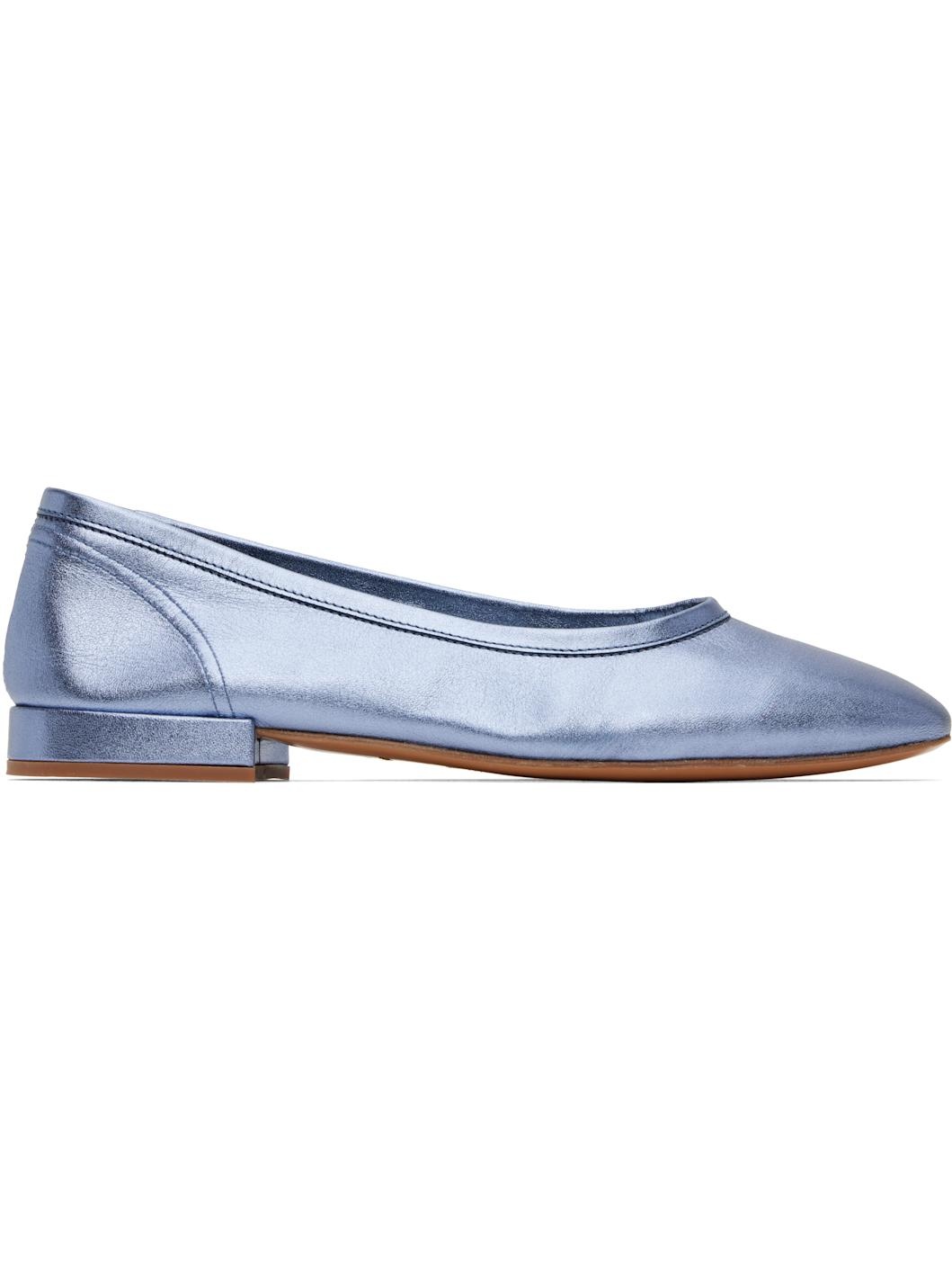 Blue Serafina Ballerina Flats - 1